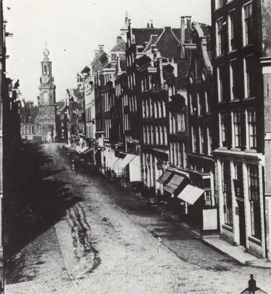 Reguliersbreestraat richting de Munt, ~1860