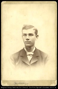 Reed Smoot circa 1875 (314 MSS P 24 B2 F13)