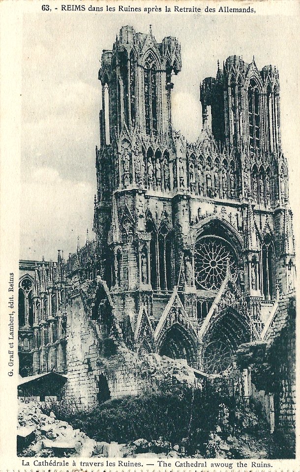 Reims-FR-51-cathédrale-en ruine-A