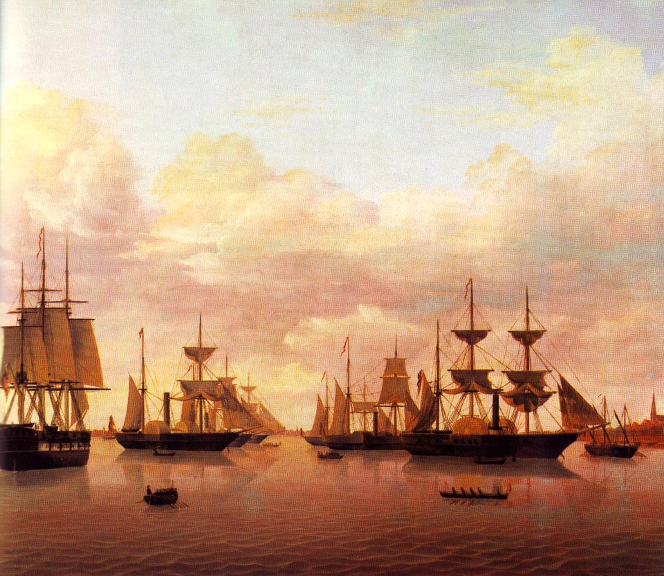 Reichsflotte vor Bremerhaven