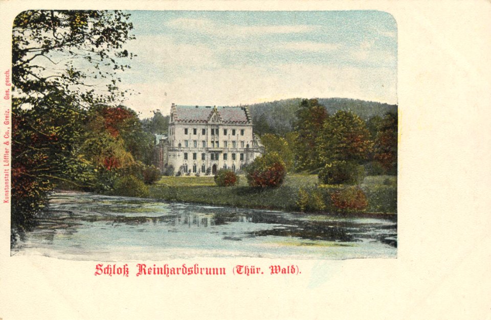 Reinhardsbrunn, Thüringen - Schloss (Zeno Ansichtskarten)