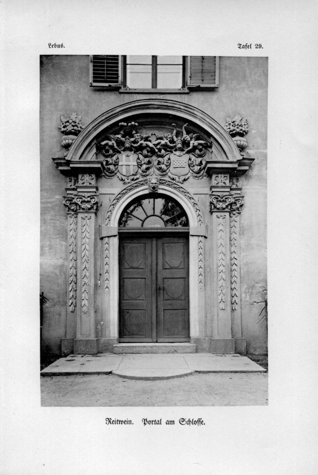 Reitwein Portal am Schloss Lebus Tafel 29