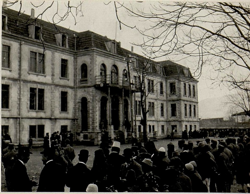 Regierungsgebäude in Skutari. Aufgenommen, am 14. März 1916 in Skutari. (BildID 15533081)