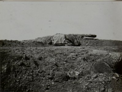 Regiment Beobschtungsstand des Inf.Rgts.Nro.56. (Von vorne.) (BildID 15450603)