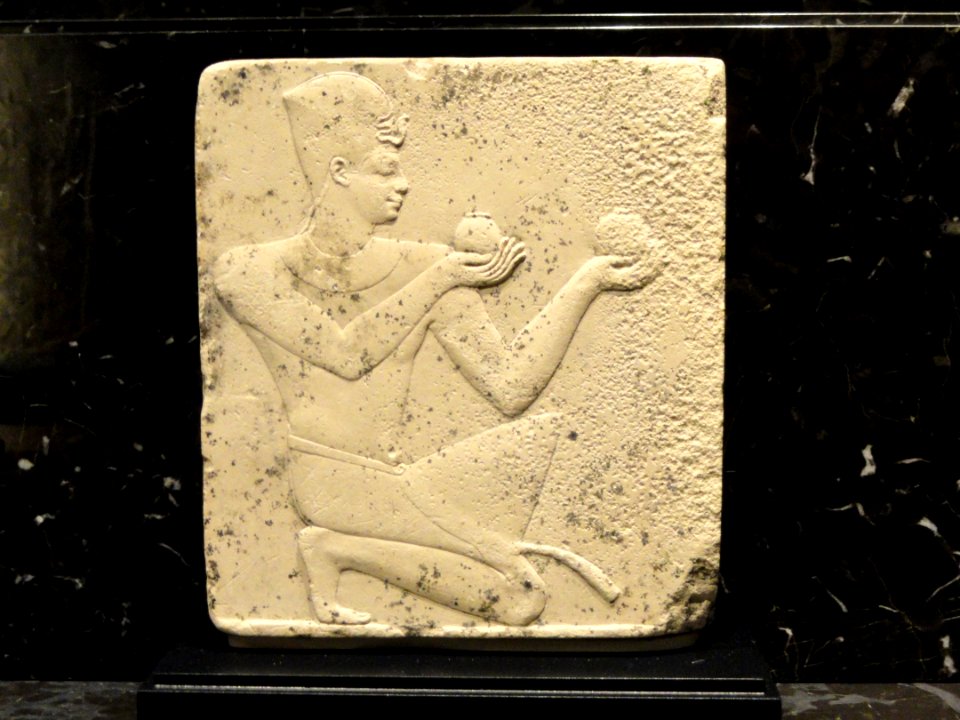 Relief, possibly of Nectanebo I or II, Egypt, Late Period, 30th Dynasty, 380-343 BCE - Nelson-Atkins Museum of Art - DSC08144