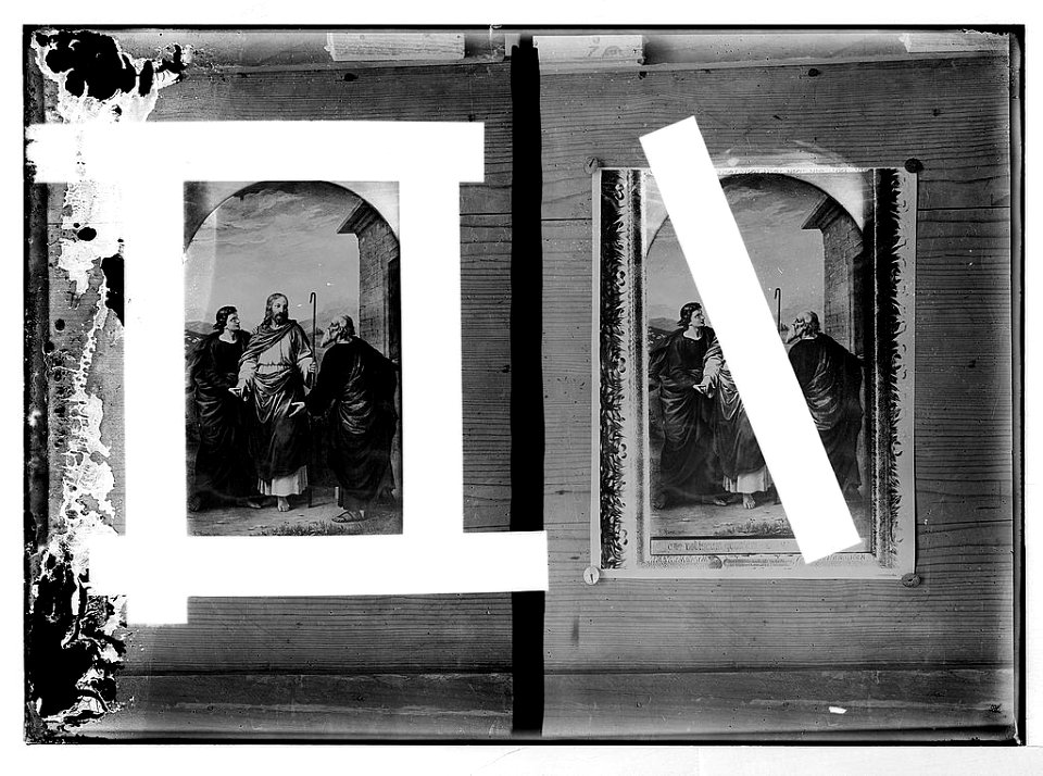 Religious paintings in Palestine. 'Abide with us,' by Fürst. LOC matpc.07614