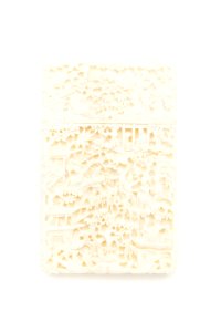 Rektangulär platt ask med lock av elfenben från 1800-talet - Skoklosters slott - 92291