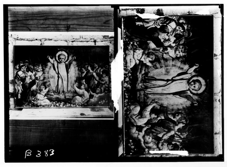 Religious paintings in Palestine. Martyred children with wreaths; (Another view of 'Martyred children with wreaths'). LOC matpc.05772