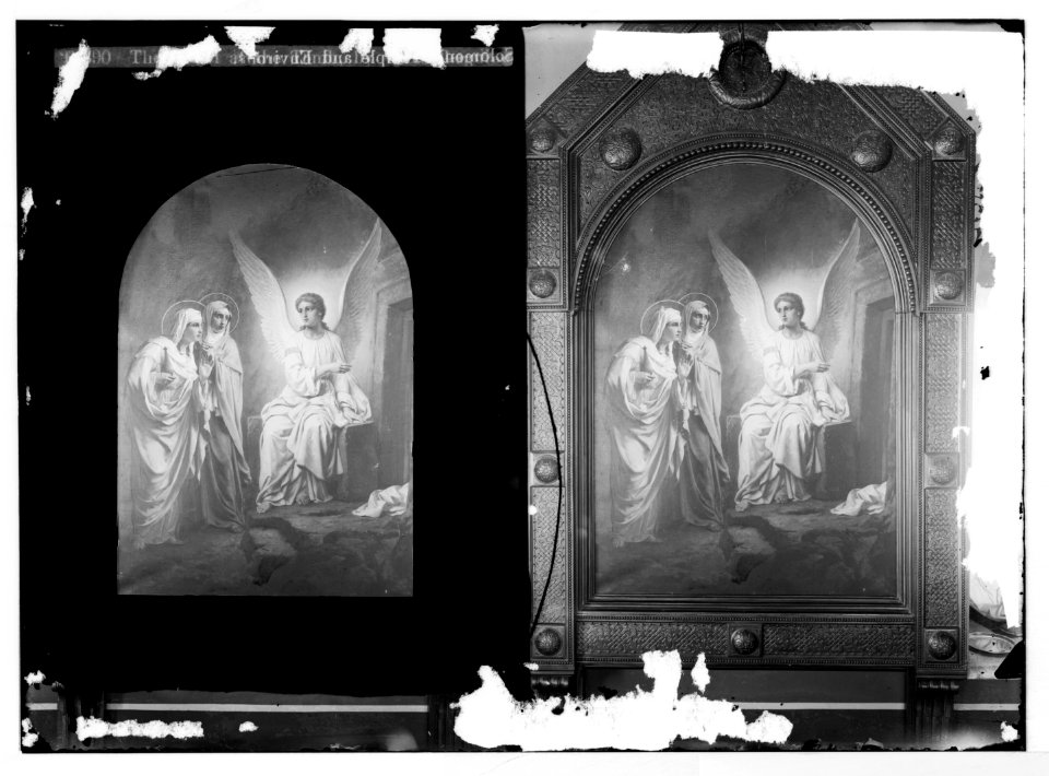 Religious paintings in Palestine. The angel at the Tomb, by Verestchaguine; (Another view of 'The angel at the Tomb'). LOC matpc.05778