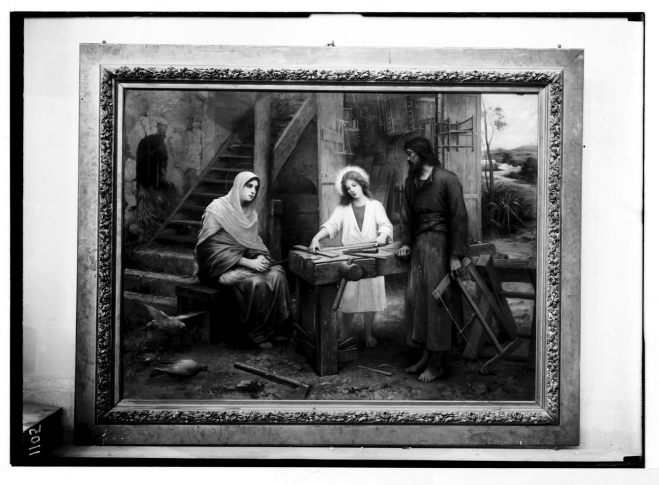 Religious paintings in Palestine. The Holy Family, by Fran ois le Fond. LOC matpc.05773