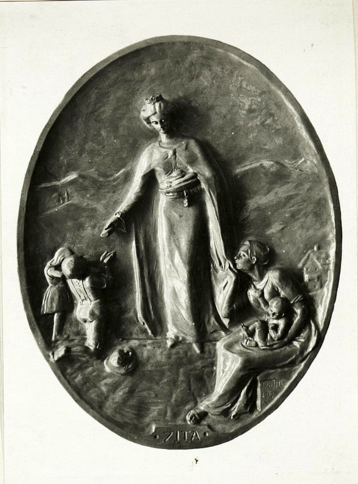 Relief Kaiserin Zita im Tiroler Adler. (BildID 15422723)