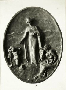 Relief Kaiserin Zita im Tiroler Adler. (BildID 15422723)
