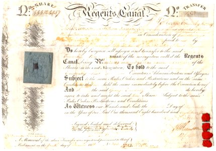 Regents Canal 1818