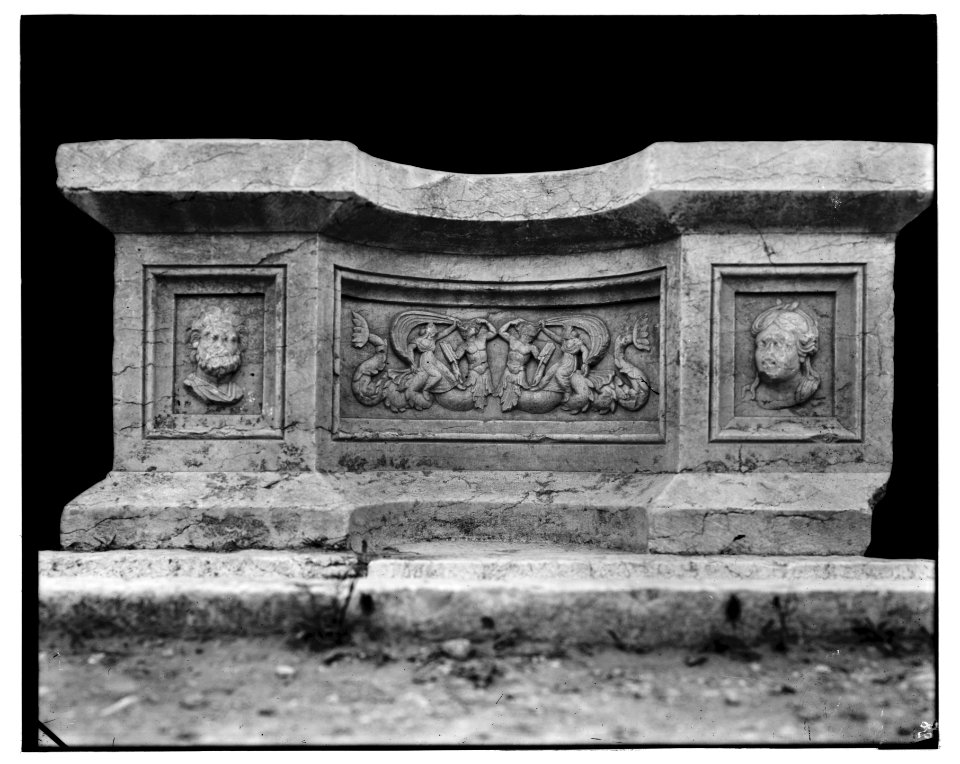 Relief similar to basin of lustration (Baalbek) LOC matpc.07074
