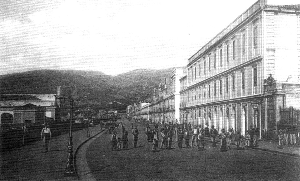 Reggio calabria cartolina antica via marina real palazzina