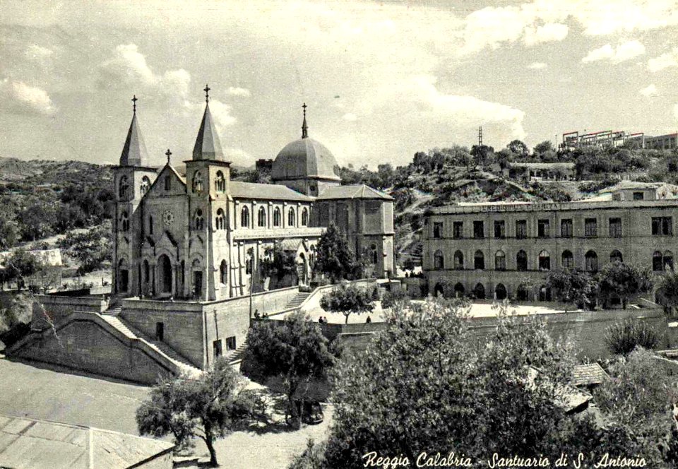 Reggio calabria santuario santantonio vecchia cartolina