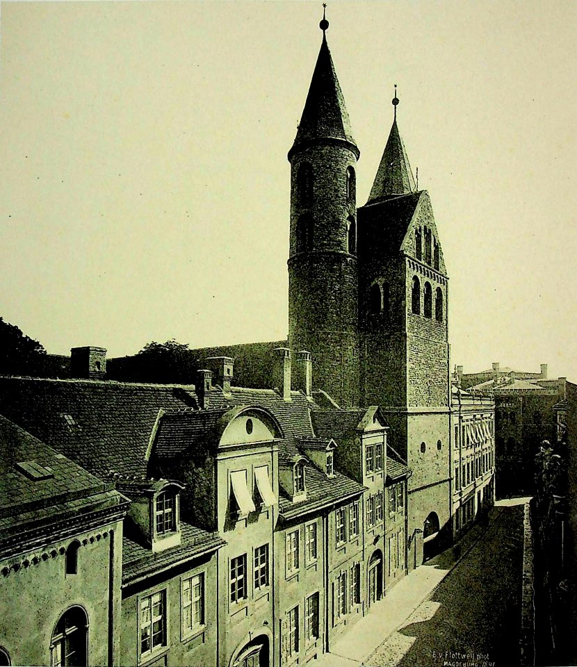 Regierungsstraße in Magdeburg im Jahr 1891