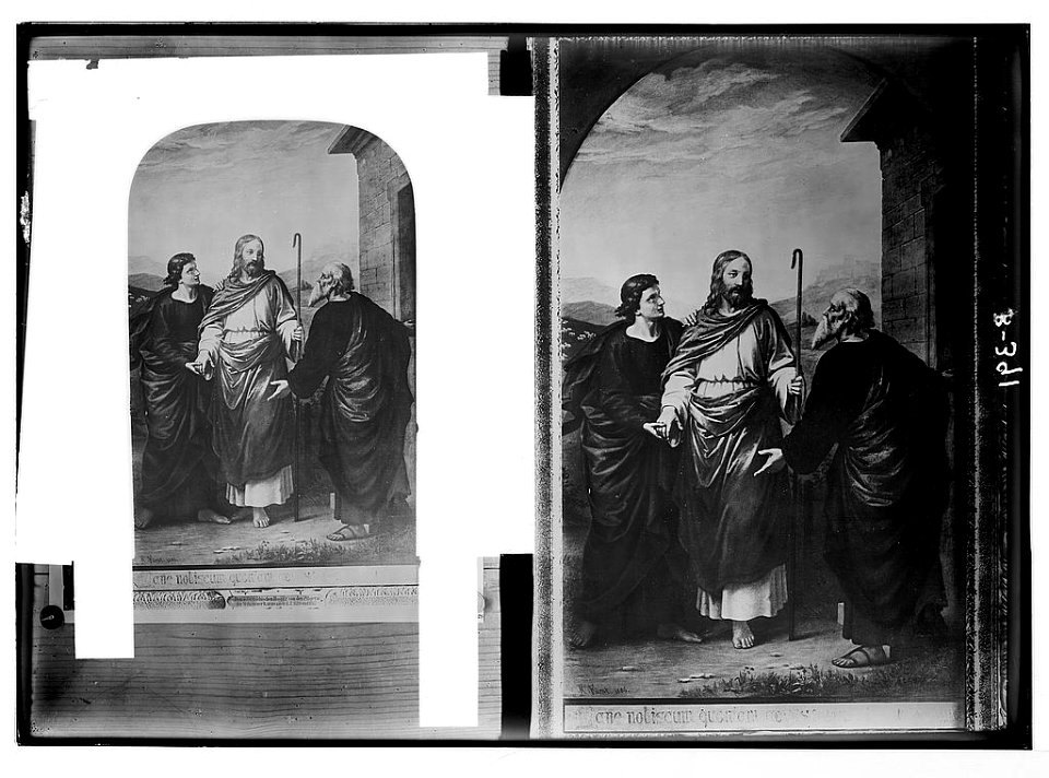 Religious paintings in Palestine. 'Abide with Us,' by Fürst. LOC matpc.05779