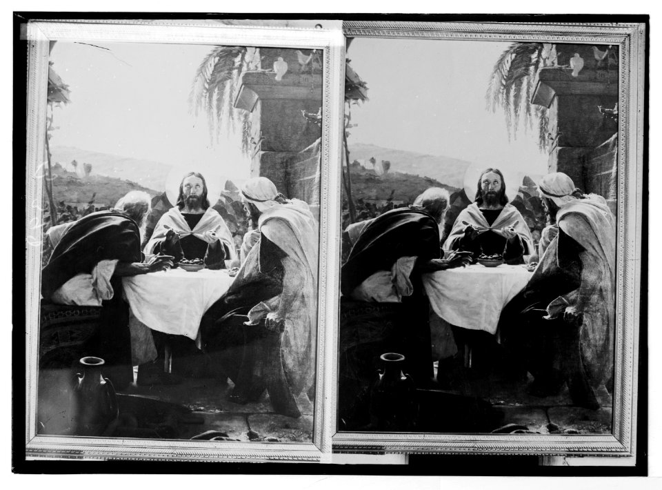 Religious paintings in Palestine. The breaking of the bread at Emmaus, by Martinetti. LOC matpc.05780