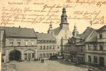 Reichenbach (Vgtl.), Sachsen - Königsplatz (Zeno Ansichtskarten)