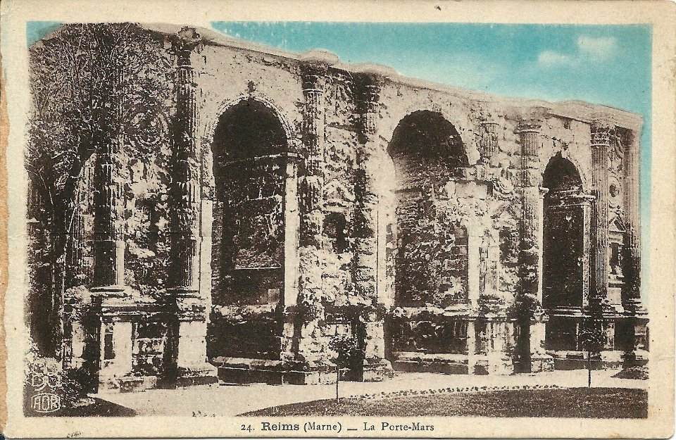 Reims-FR-51-porte de Mars-1934