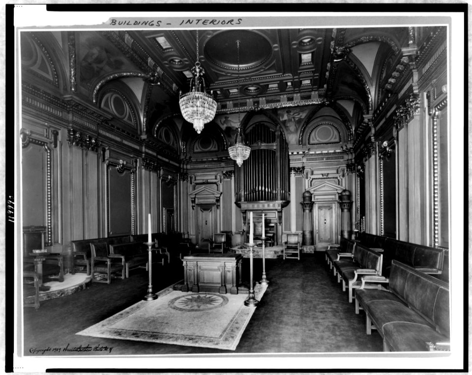 Renaissance Lodge Room in Masonic Temple, New York City LCCN98501233