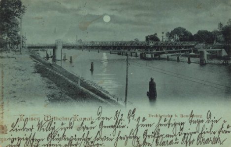 Rendsburg, Schleswig-Holstein - Drehbrücke bei Rendsburg (Zeno Ansichtskarten)