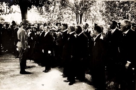 Reise Kaiser Karls I. an die Isonzofront, Istrien, Kärnten und Vorarlberg, in der Zeit vom 1. Juni 1917 bis zum 6.Juni.1917, Ankunft in Hermagor am 4. Juni 1917 (BildID 15565289)