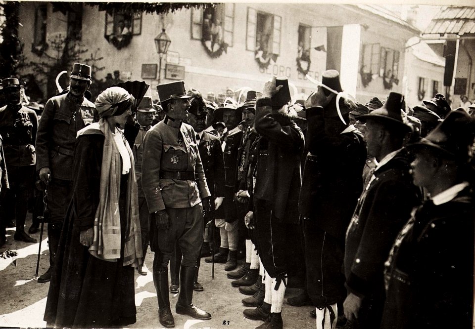 Reise Kaiser Karls I. an die Isonzofront, Istrien, Kärnten und Vorarlberg, in der Zeit vom 1. Juni 1917 bis zum 6.Juni.1917, Ankunft in Hermagor am 4. Juni 1917 (BildID 15565317)