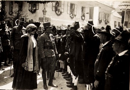 Reise Kaiser Karls I. an die Isonzofront, Istrien, Kärnten und Vorarlberg, in der Zeit vom 1. Juni 1917 bis zum 6.Juni.1917, Ankunft in Hermagor am 4. Juni 1917 (BildID 15565317)