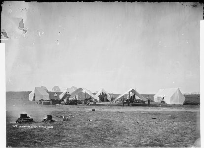 Rendezvous camp at Cheyenne. Laramie County, Wyoming - NARA - 516653 photo