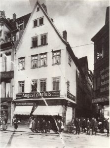 Reichsstrasse Schumachergaesschen Leipzig 1890