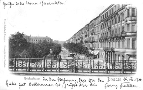 Reichsstraße bella época Dresde photo