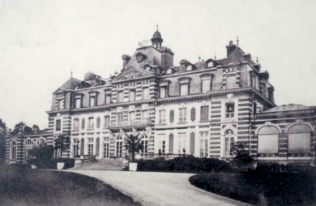 Rentilly castle on old postcard