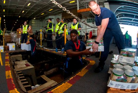 Replenishment at sea aboard USS George Washington 150714-N-YD641-059