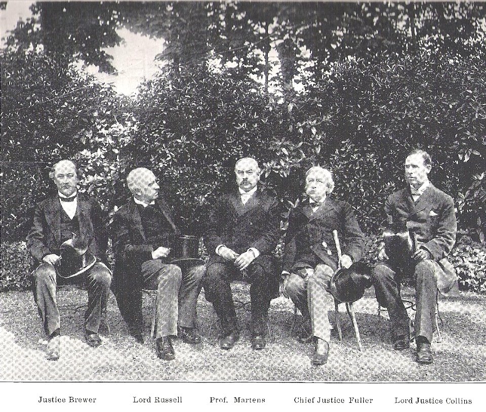 Representantes del Tribunal Arbitral de Paris de 1899