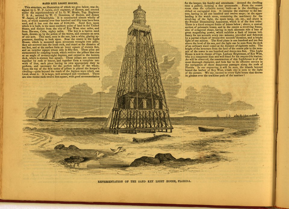 Representation of the Sand Key Light House, Florida - S.E. Brown. LCCN2006680162