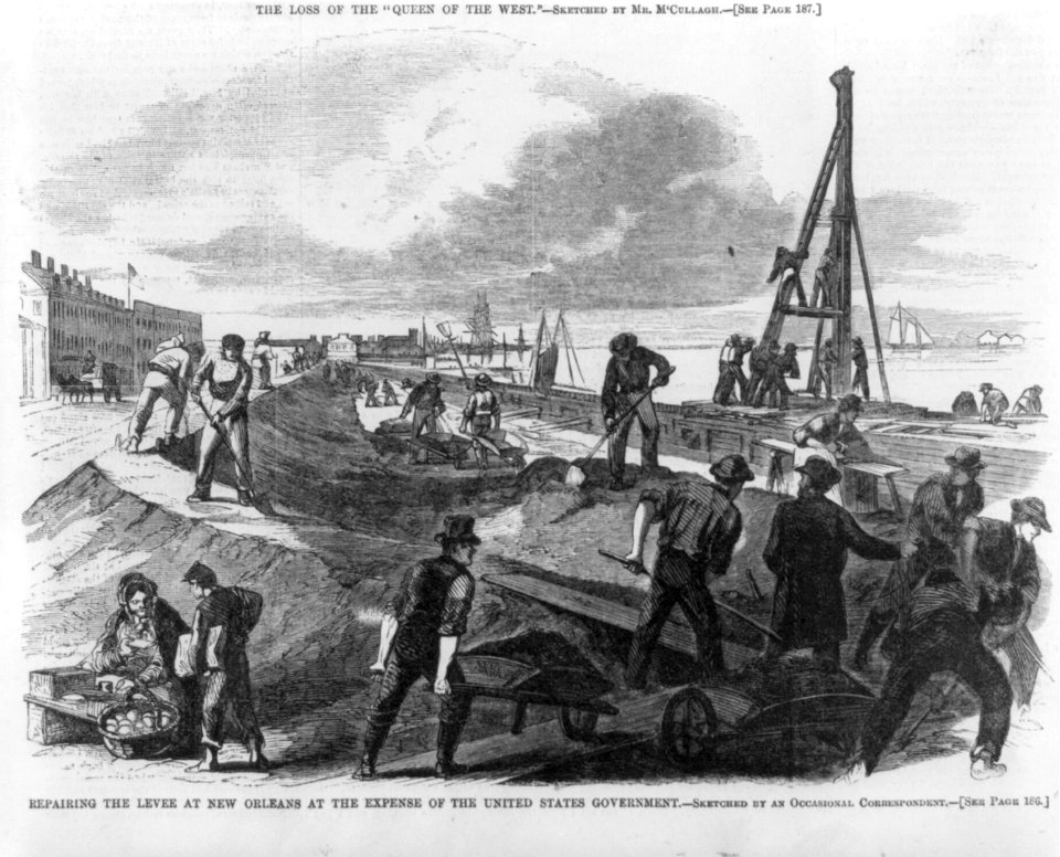 Repairing the levee at New Orleans at the expense of the United States government LCCN2002699582
