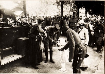 Reise Kaiser Karls I. an die Isonzofront, Istrien, Kärnten und Vorarlberg, in der Zeit vom 1. Juni 1917 bis zum 6.Juni.1917, Ankunft in Hermagor am 4. Juni 1917 (BildID 15565275)