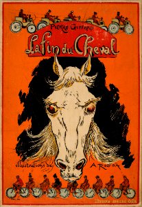 Repro ur La fin du Cheval Omslag 1899 - Livrustkammaren - 86549