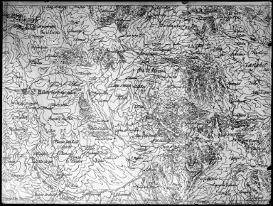 Reproducció d'un fragment d'un mapa de Sant Hilari Sacalm (AFCEC VINTRO 18X24 447)