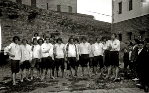 Representación del desembarco de Juan Sebastián Elcano en Getaria (6 de 9) - Fondo Car-Kutxa Fototeka