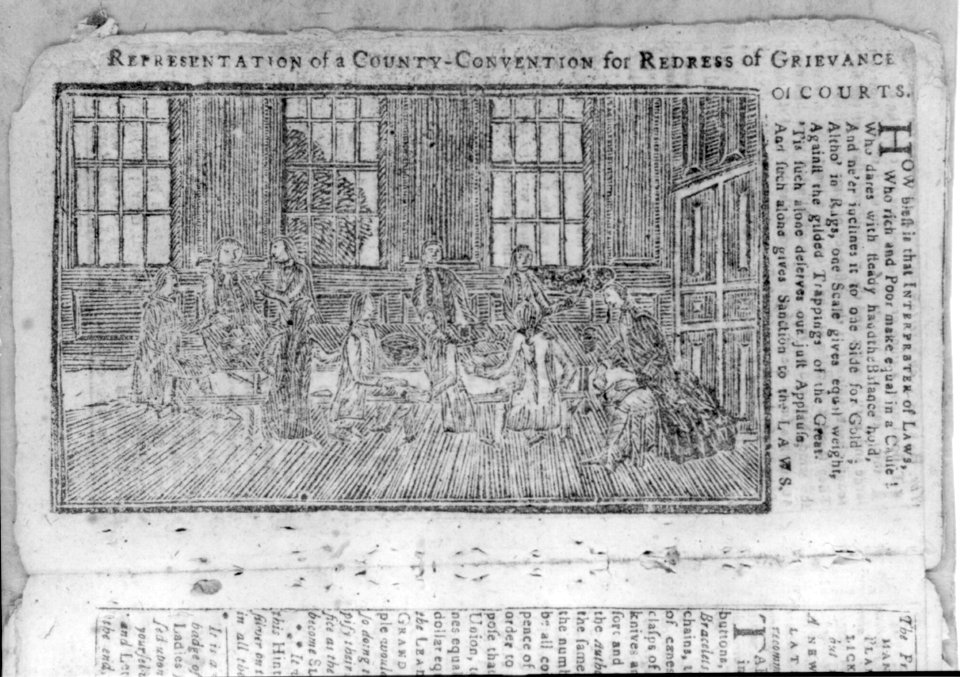 Representation of a county-convention for redress of grievance of courts LCCN2004676793