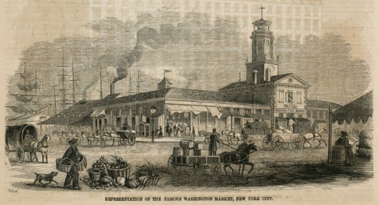 Representation of the famous Washington market, New York City LCCN2006682446