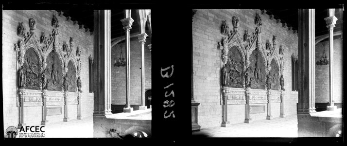Relleu, avui desaparegut, al palau de la Generalitat de Catalunya