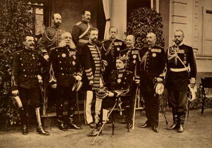 Representatives of Romania at the coronation of Nicholas II