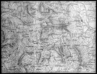 Reproducció d'un fragment d'un mapa d'Osor i Cellera de Ter (AFCEC VINTRO 18X24 441)