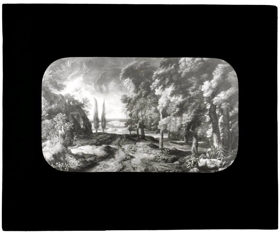 Reproduction of a landscape painting LCCN2008675558