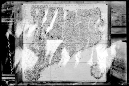 Reproducció d'un mapa del principat de Catalunya de T . López (AFCEC VINTRO D 4112)