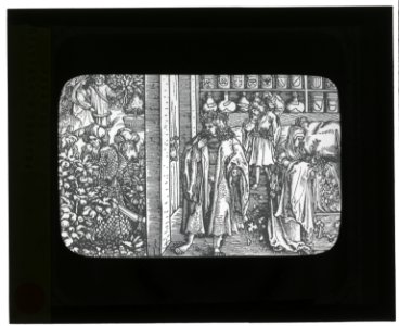 Reproduction of print showing Herbalist's garden and storeroom LCCN2007686375